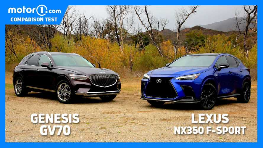 2022 Genesis GV70 Vs 2022 Lexus NX 350 Comparison: The Upstart Gets Serious