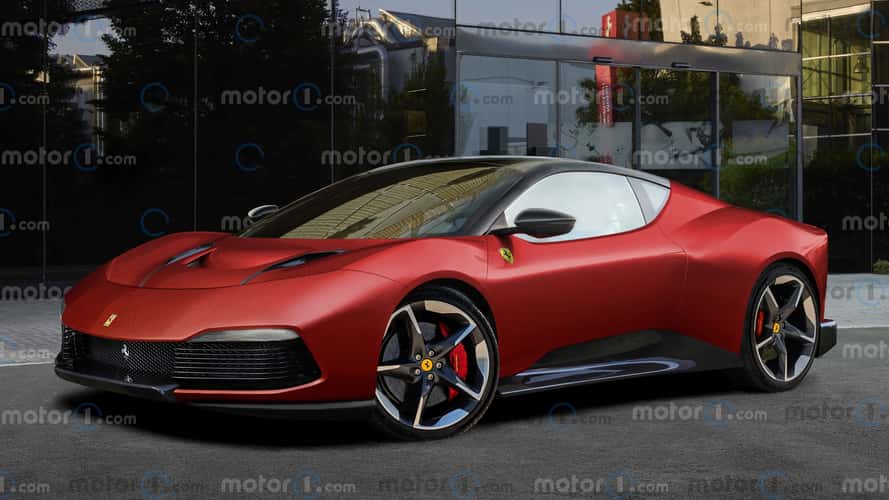 Ferrari EV Supercar Rendering