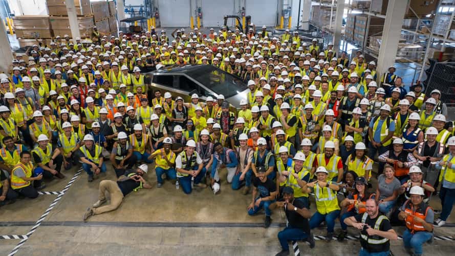 Tesla Finally Builds First Cybertruck At Gigafactory Texas