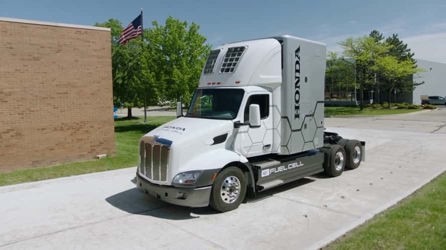 Honda Modified a Peterbilt to Run on Hydrogen Fuel Cells