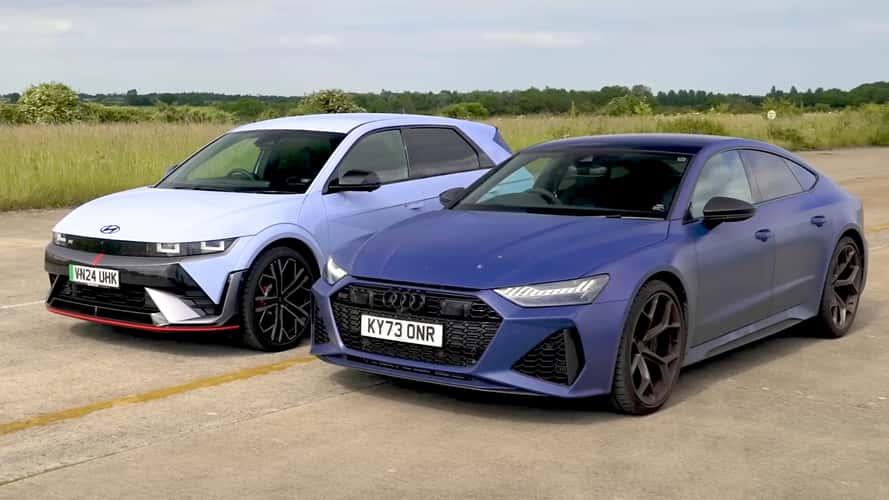 Not Even the Mighty RS7 Can Keep Up With the Ioniq 5 N in a Drag Race