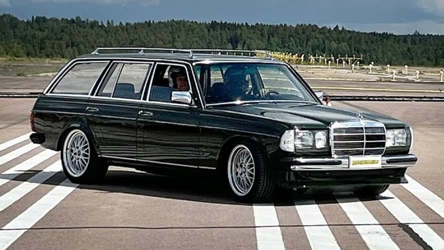 Watch: Old Mercedes Wagon Goes 200 MPH in the Standing Mile