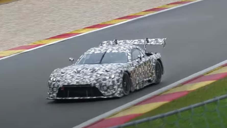 The Toyota GR GT3 Sounds Angry During Wet Track Test